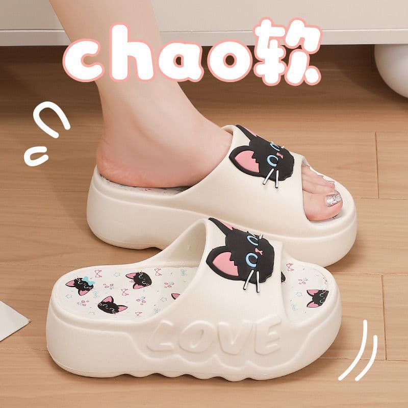 Non-Slip Cushion Platform Thick-Soled High-Heel Sandals for Women, Summer Outdoor Fashion Non-Slip Cloud-Like Comfort Beach Sandals