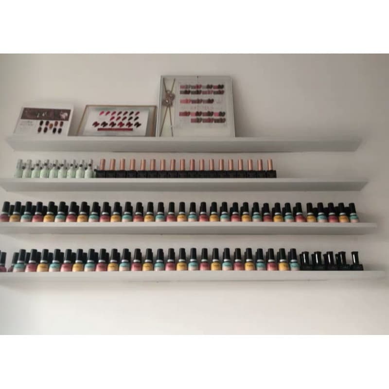 Iron Nail Polish Display Shelf Wall-Mounted Storage Rack Organizer