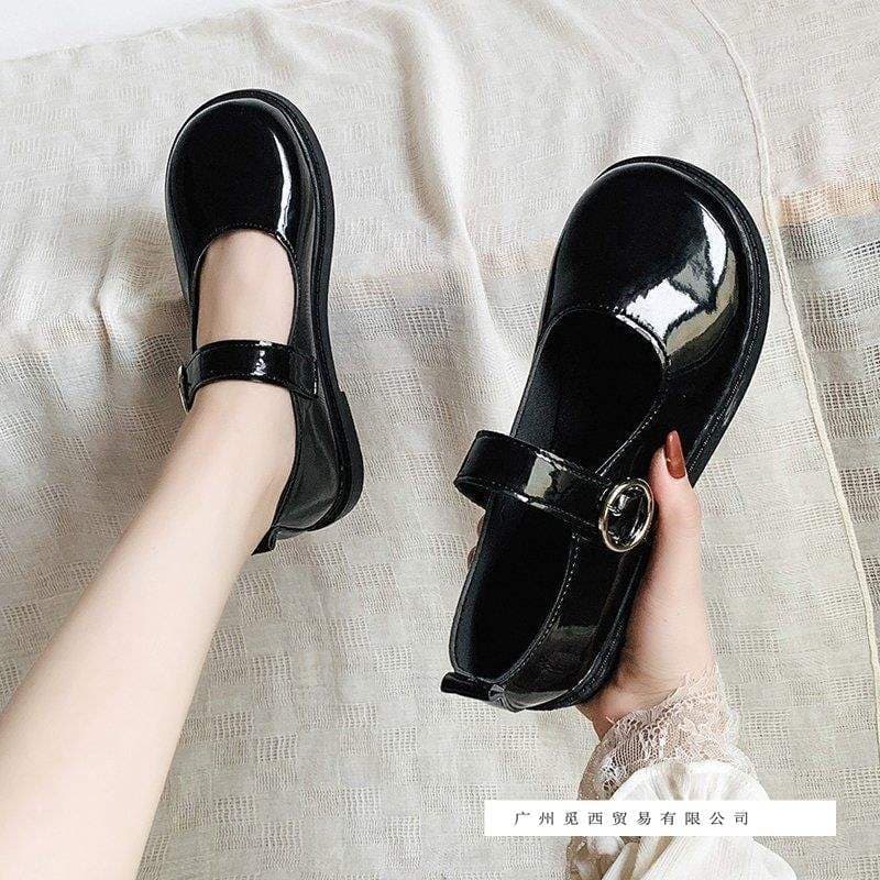 Lolita Round Toe JK Leather Shoes Japanese Cute Student Mary Jane Doll Shoes