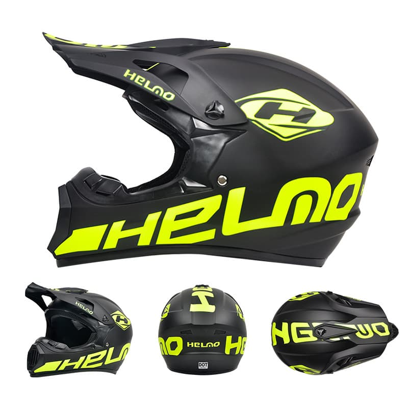 Cross-border Supply DOT Motorcycle Helmet Off-road Helmet Mountain Bike Full Face Helmet Karting Downhill Bicycle Safety Helmet