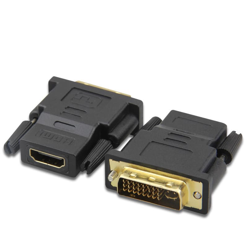 Loxon DVI to HDMI adapter, HDMI to DVI converter, computer graphics card DVI connector, TV adapter cable