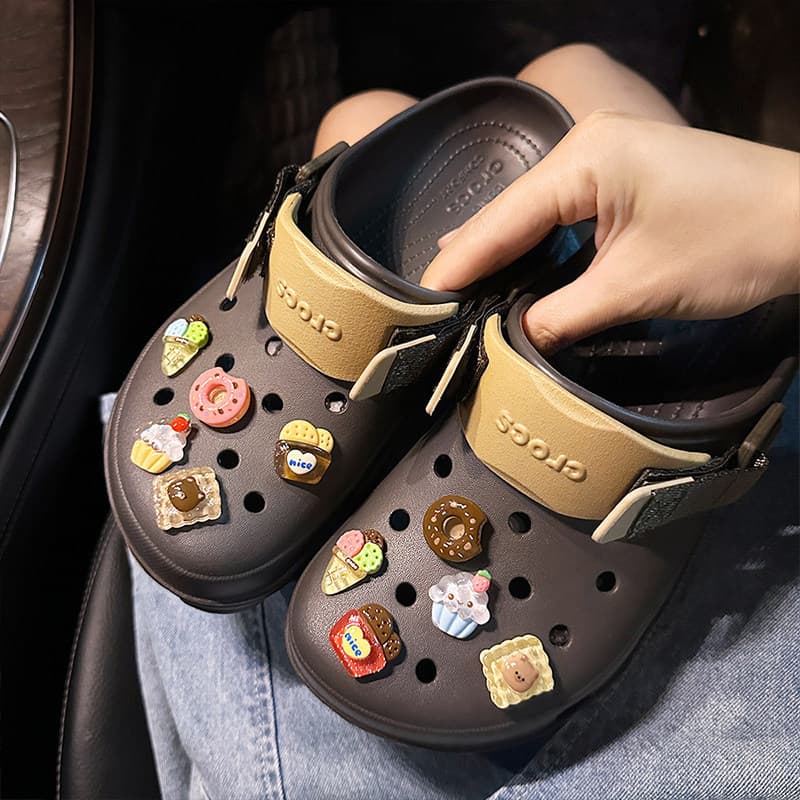Cartoon DIY Shoe Charms for Crocs Sandals Slippers Decorative Removable Shoe Buckle Accessories