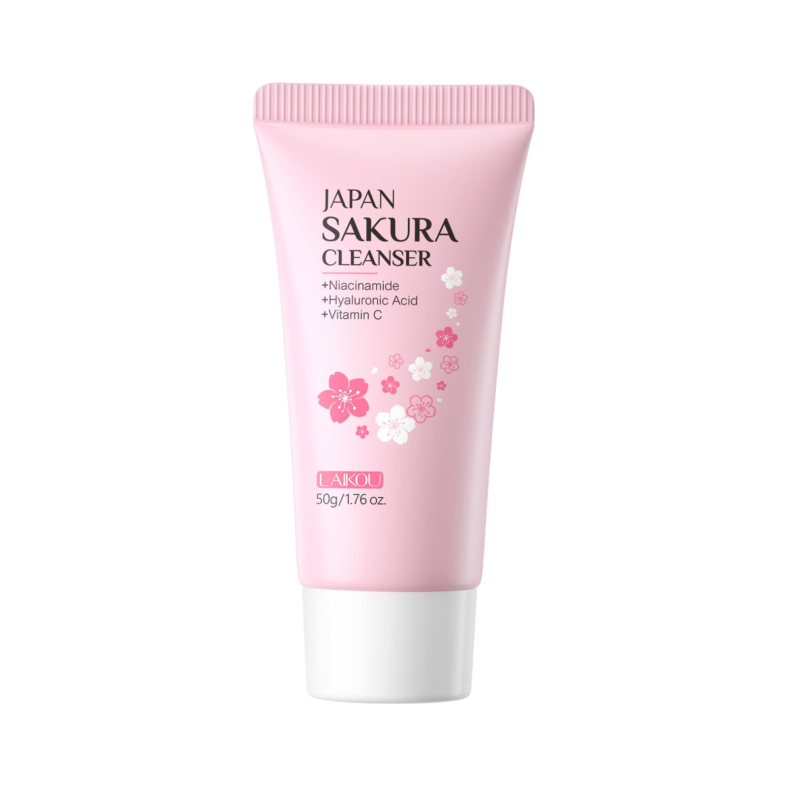 LAIKOU Japanese Sakura Facial Cleanser 50g - Moisturizing, Pore Cleansing, Hydrating