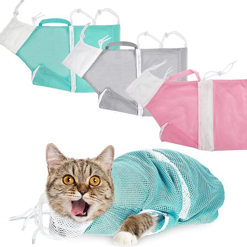Upgraded Pet Bathing Bag, Portable Restraint Bag for Dogs and Cats, Nail Clipping and Medicine Feeding Tool, Anti-Scratch Pet Supplies