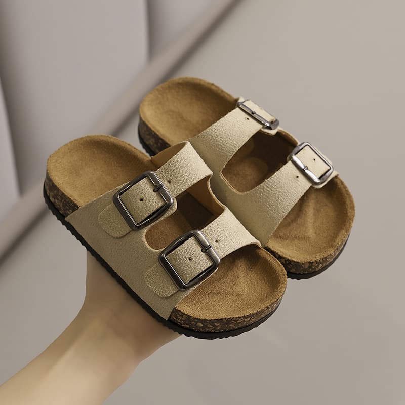 Children's Birkenstock Sandals Summer New, Thick Sole Outdoor Slippers for Kids, Lazy Shoes