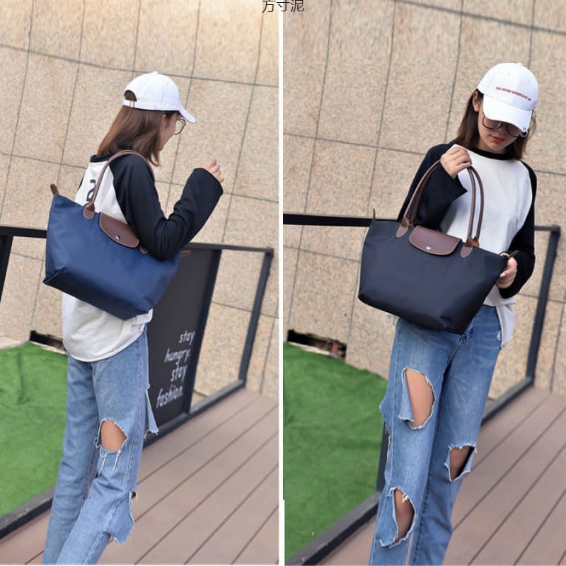 New Fashion Large Capacity Women's Shoulder Bag, Oxford Cloth Le Pliage Bag, Handheld Nylon Crossbody Bag, Mommy Bag Wholesale