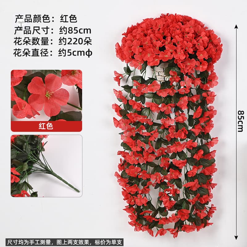 Artificial Violet Hanging Basket Artificial Rose Wall Hanging Wedding Home Decoration Fake Flower Bouquet Violet Wall Hanging