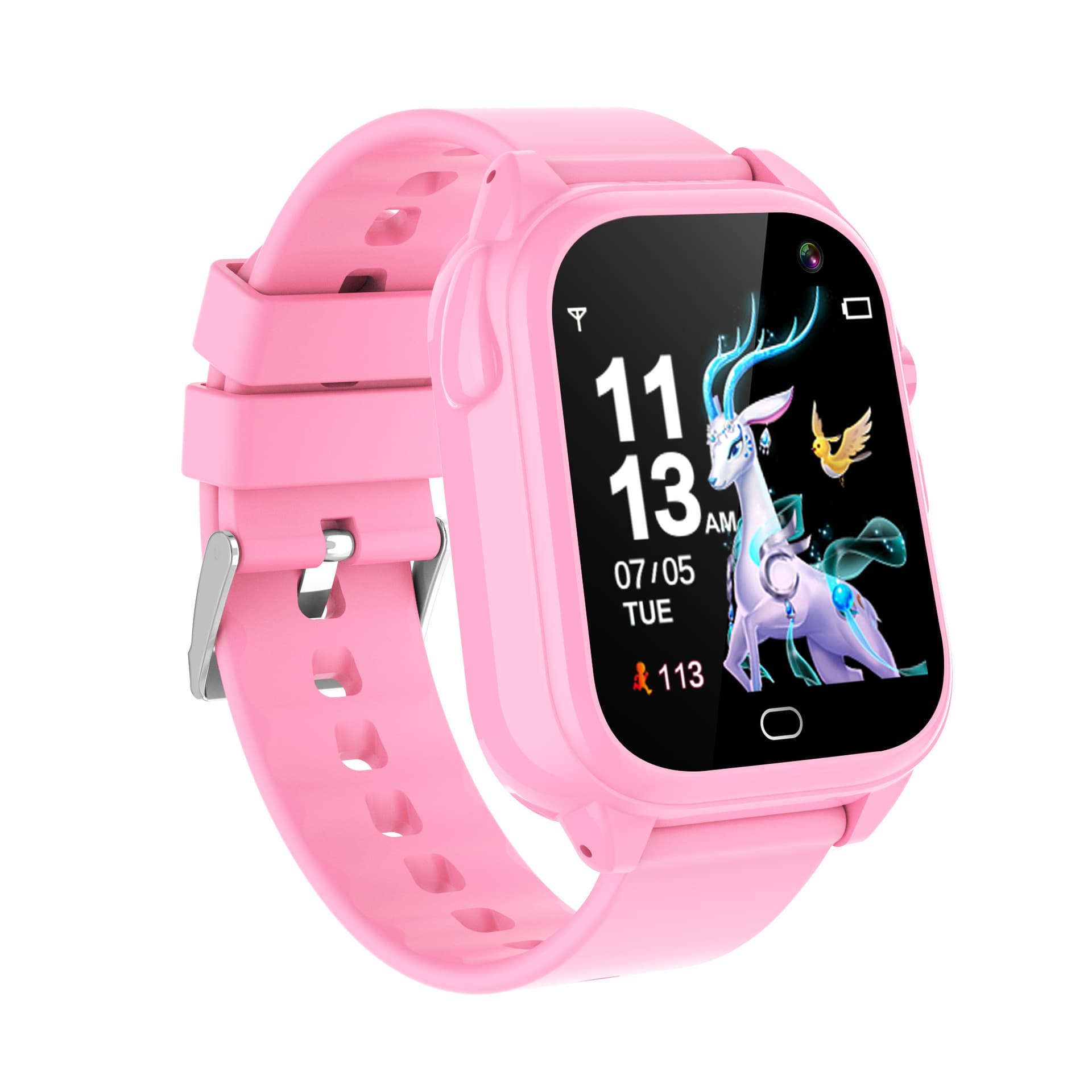 D05 Kids Waterproof Smart Watch with 26 Games HD Camera 1.44-Inch Touch Screen Pedometer