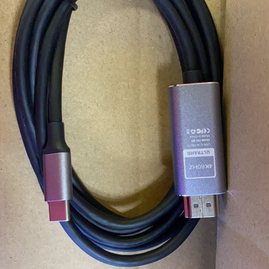 Type-C to HDMI 4K 60Hz USB-C to HDMI mobile phone screen mirroring cable, high-definition screen casting cable