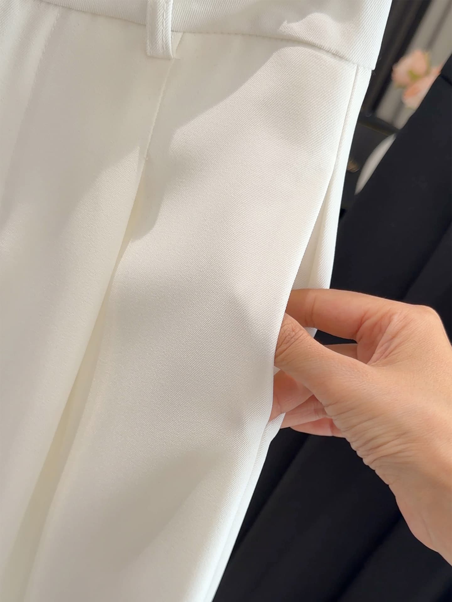 Petite High-Waist Simple Draped Suit Pants for Women 2026 Spring New Arrival, Straight-Leg Versatile Casual Wide-Leg Pants That Elongate Legs