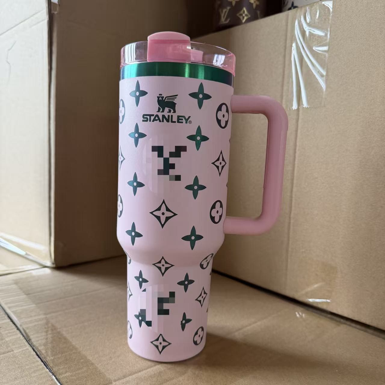 Cross-border Amazon Stanley 40oz Handle Ice Cup Stainless Steel Vacuum Insulated Tumbler