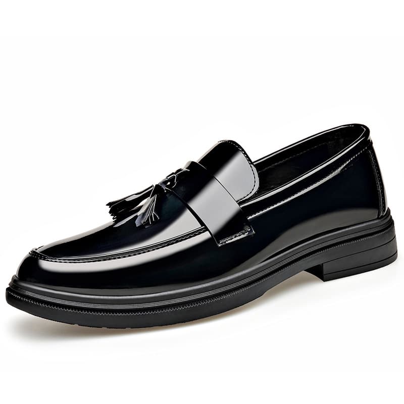 New men's mirrored leather shoes, high-end business casual shoes, men's leather shoes, men's invisible height-increasing loafers. Free shipping season.