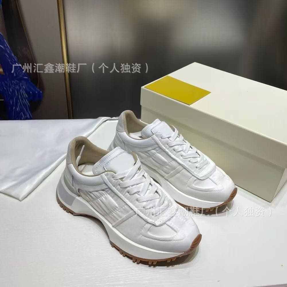 New MM6 Maison Margiela Sneakers German Training White Casual Agassi Shoes High-End Dad Shoes Couple White Shoes