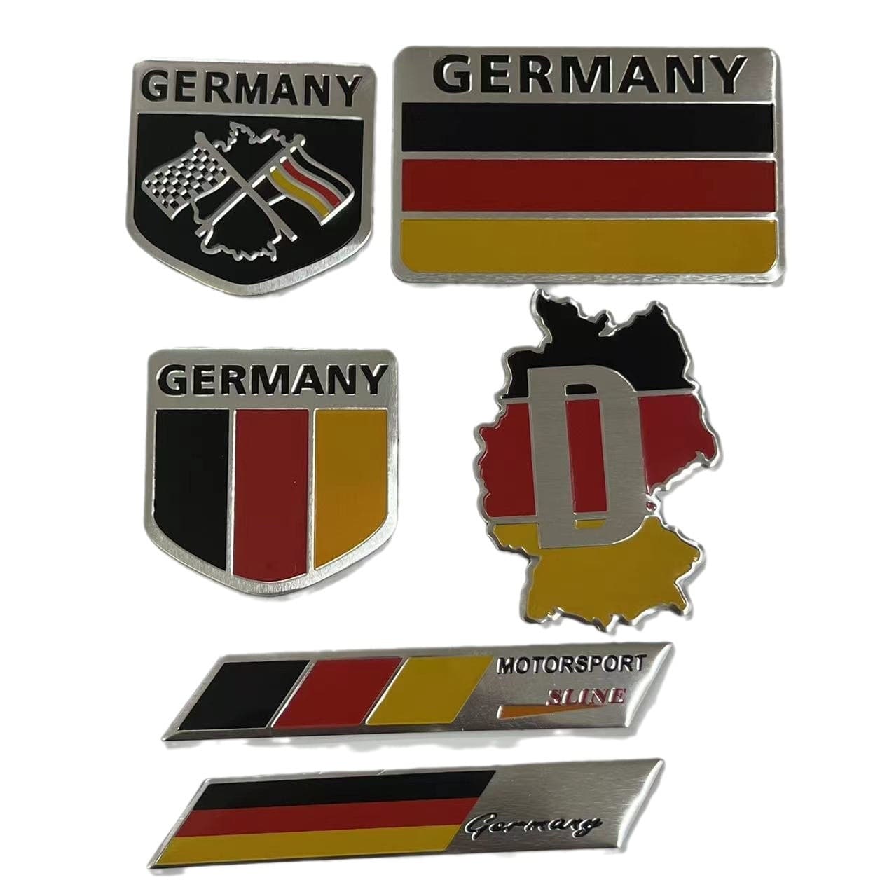 Wholesale Metal Germany Flag Car Sticker Auto Decal Body Side Sticker