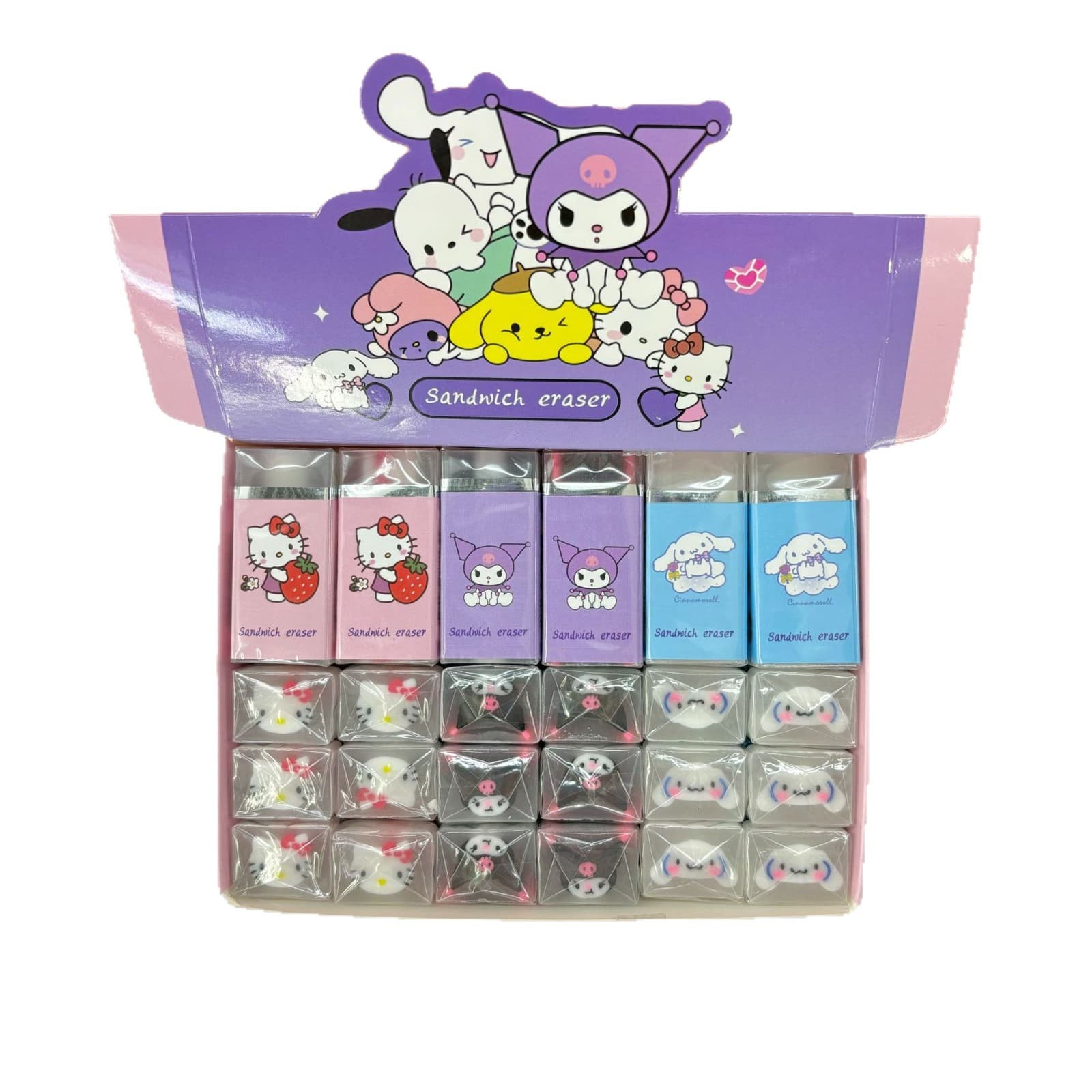 Sanrio Cinnamoroll Jelly Eraser Cartoon Cuttable Eraser Student Stationery Gift