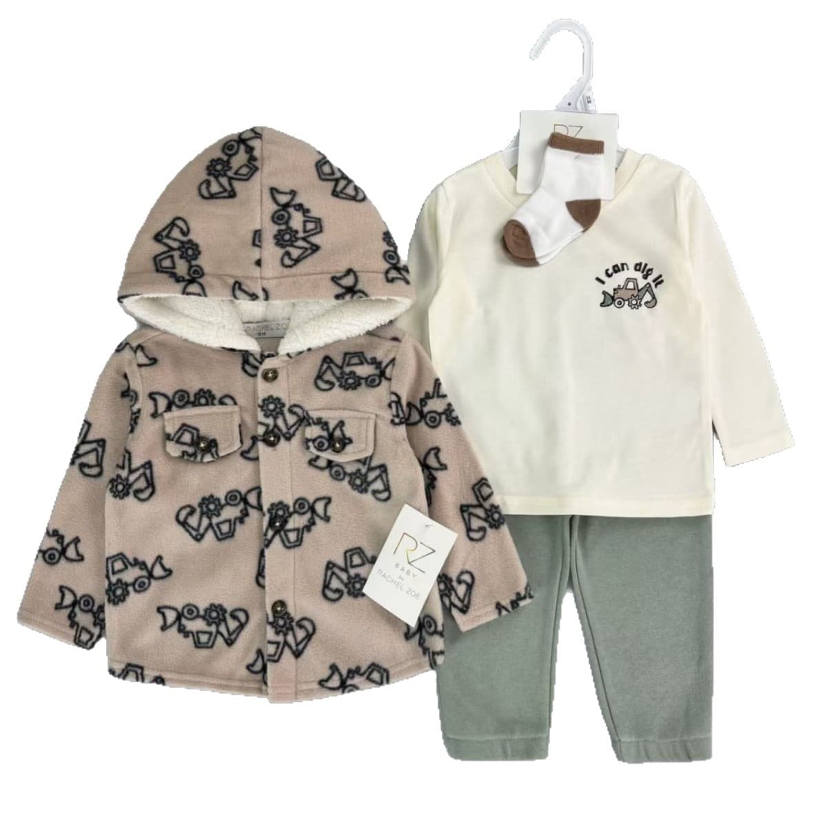 Baby Cashmere Blend 3-Piece Outfit Long Sleeve Pants Winter