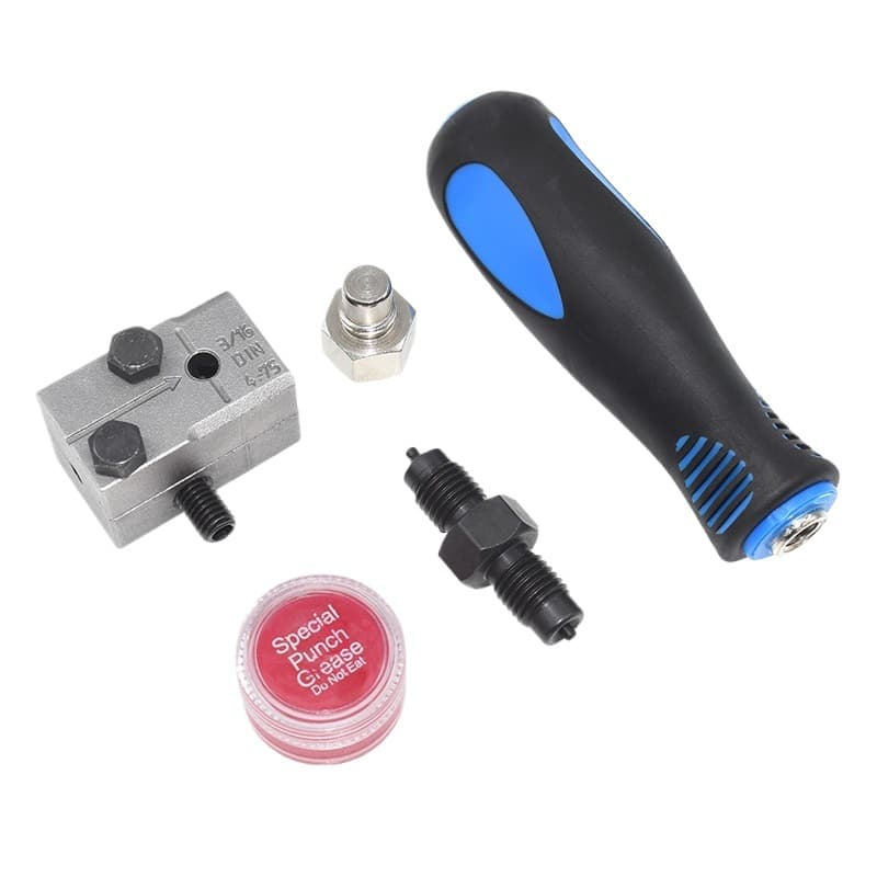 Brake Line Kit Copper Tube Flaring Tool with Mushroom Head Brake Pipe Repair Tool Set