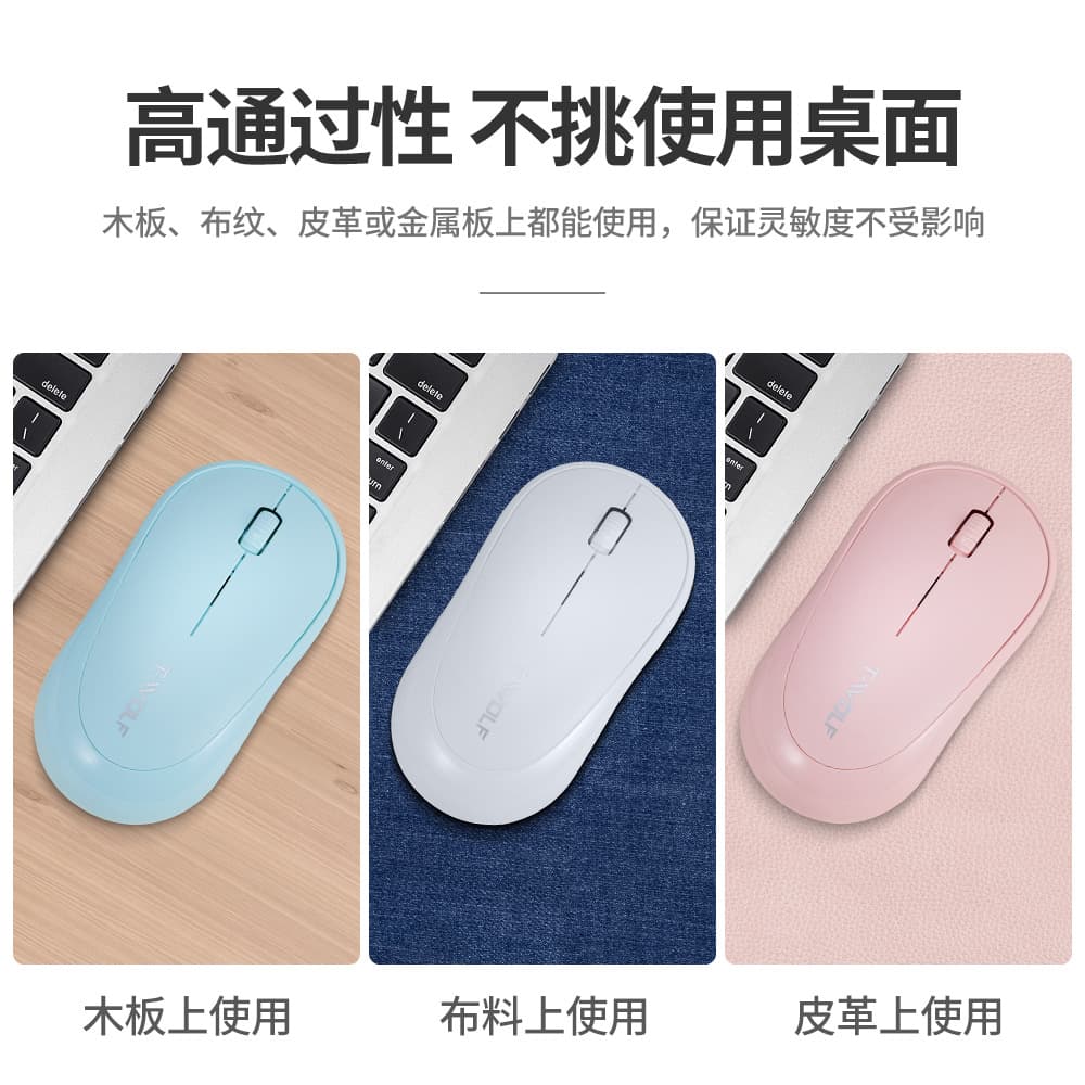 Thunderwolf Q18 Wireless Mouse: Ultra-thin, suitable for office, business, optoelectronic, gift, ergonomic, and lightweight laptops.