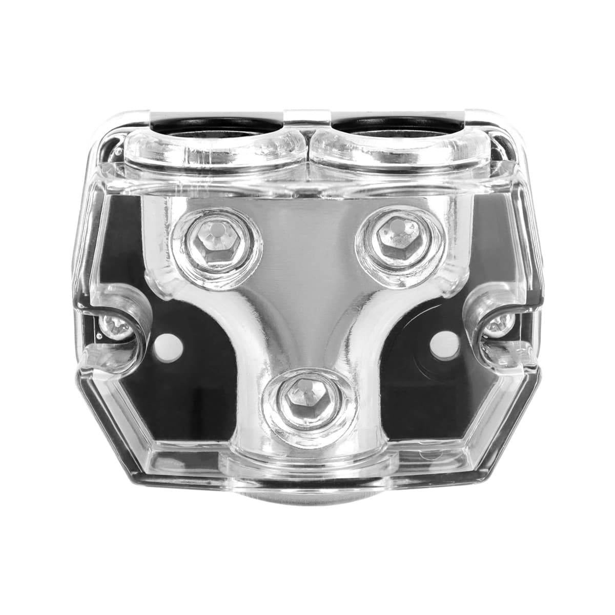 One-To-Five Audio Amplifier Splitter Box, Automotive Parts with Nickel-Zinc Alloy Surface, One-To-Two or Four-Way Junction Box