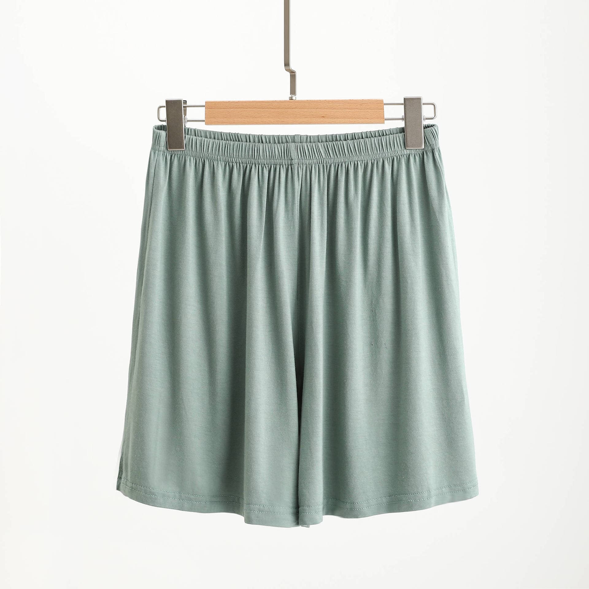 High-Waist Modal Shorts for Women, Summer Loose Casual Pants, Thin Fabric Plus Size Home Pants, Solid Color Wide-Leg Sleep Pants