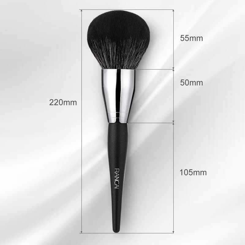 New RC Large Powder Blush Brush Copper Tube Long Handle Soft Makeup Brush