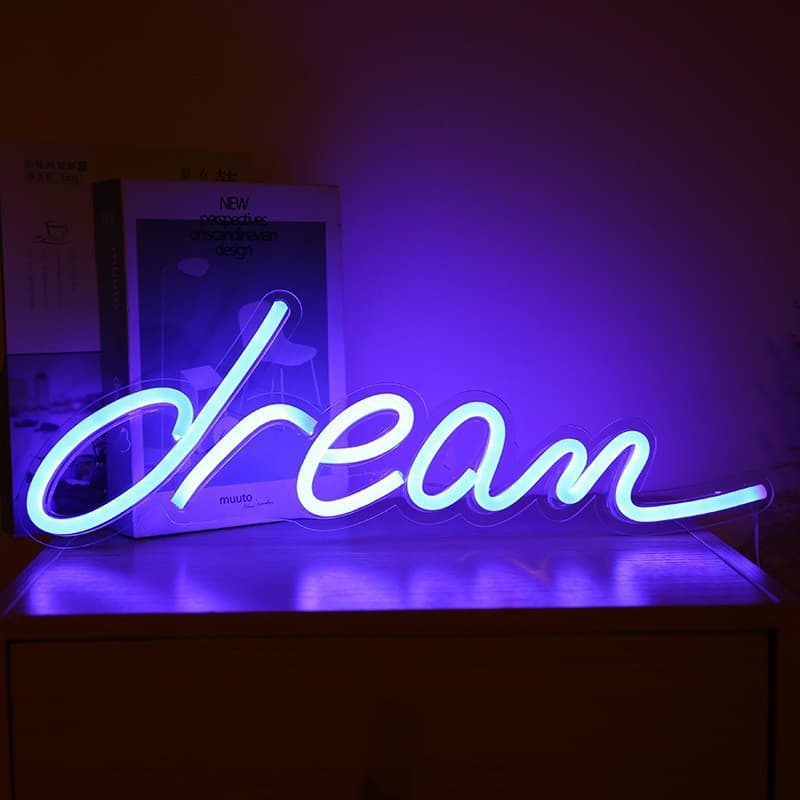 LED Neon Shape Light Transparent Backlit Signboard for Trendy Store Advertising Atmosphere Decorative Color Light