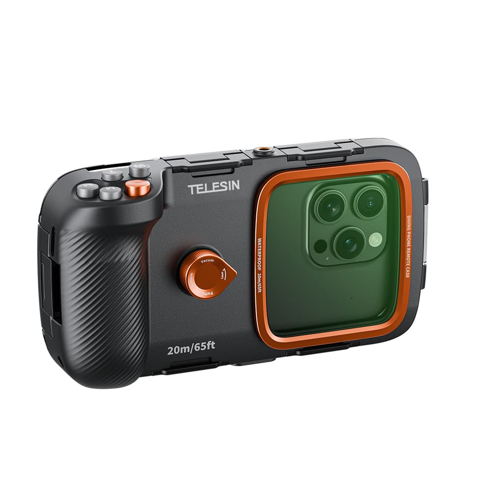 Taixun Compatible with Apple Samsung Huawei Xiaomi Phone Bluetooth 20m Diving Handle IP68 Camera Waterproof Case