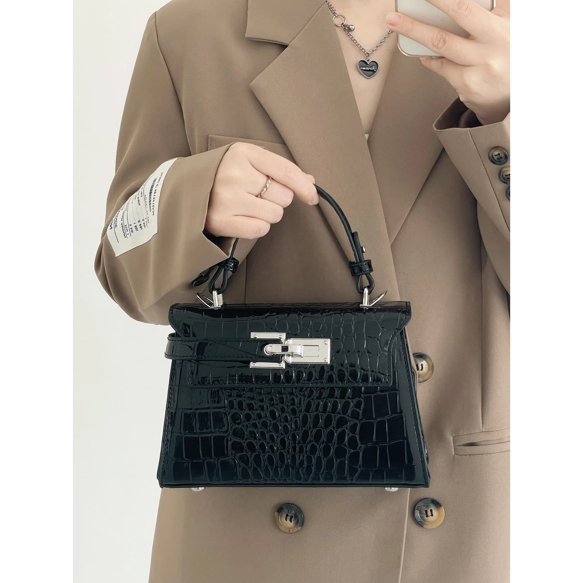 Women's Kelly Bag 2026 New Fashionable Single Shoulder Crossbody Handbag