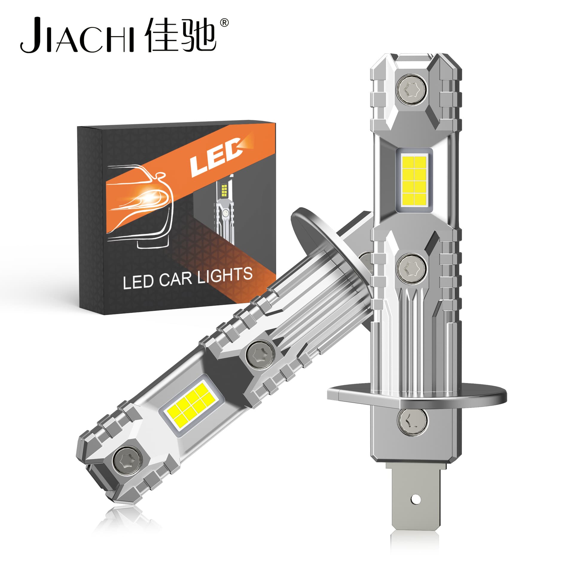 New Car LED Headlight Integrated H7 Silent Fan High Brightness Front Light 3570 Plug-in LED Bulb