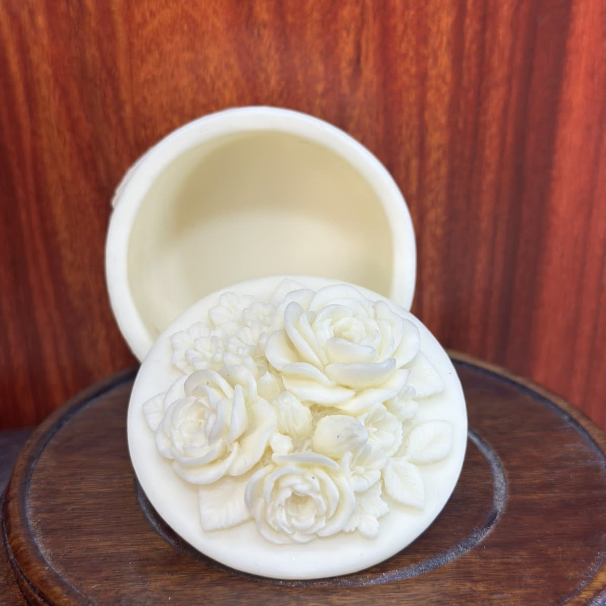 Ivory Nut Carved Jewelry Box 5.5*5cm Home Living Room Office Desk Craft Ornament Factory Wholesale