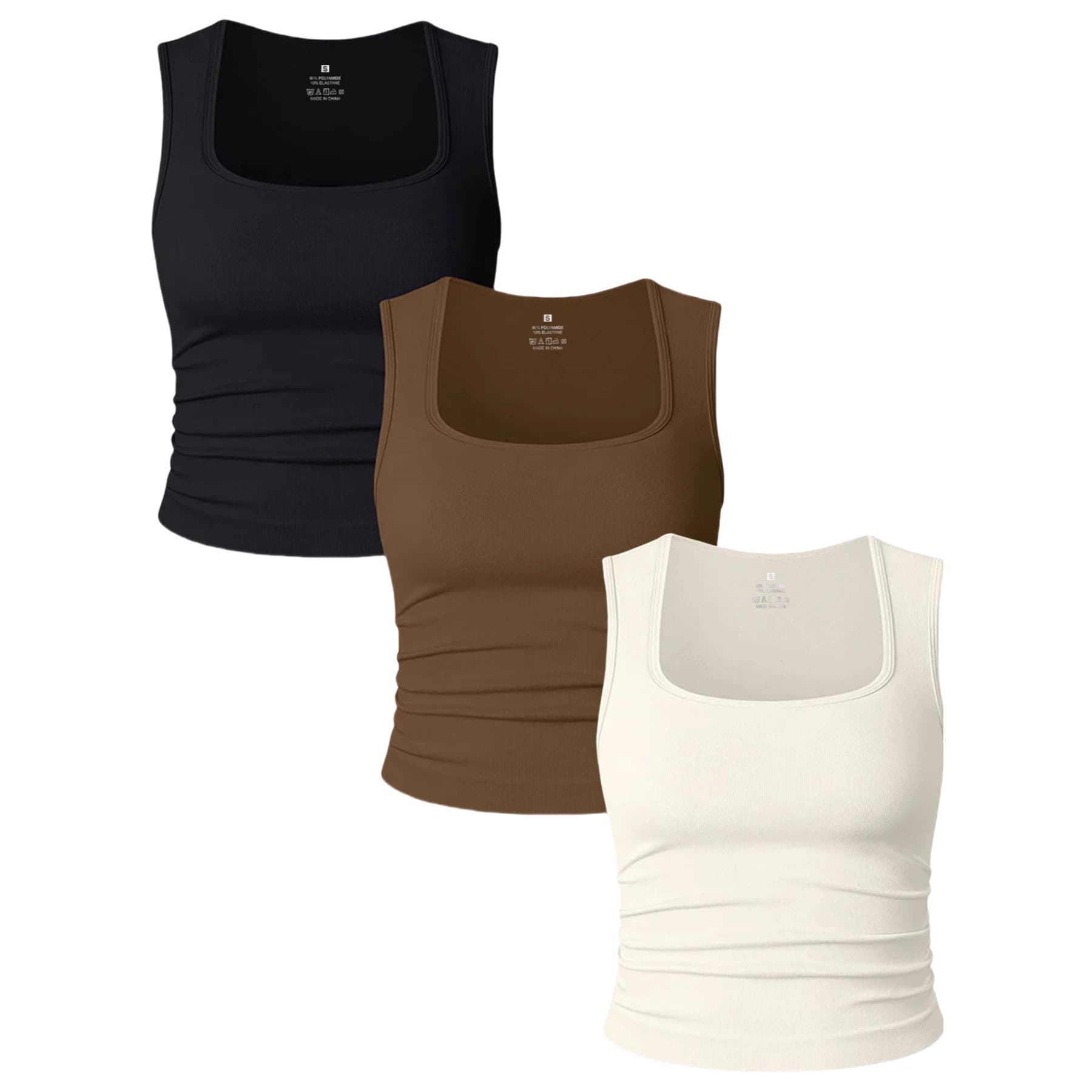 Sexy sporty U-neck sleeveless pleated base vest, can be worn as outerwear, slim fit yoga running vest base top for women