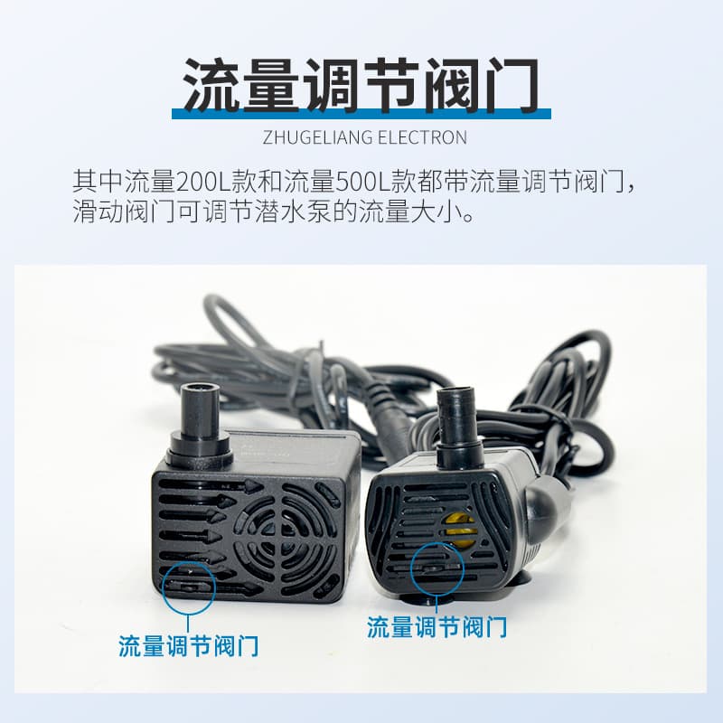 DC12V 3W 1020cc water pump with 1.5m head, solar-powered miniature submersible pump, brushless DC water pump.