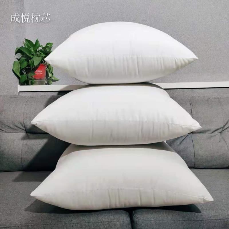 Goose Down Throw Pillow Insert Cotton Cover Square Cushion Pad for Sofa 45 50 55CM