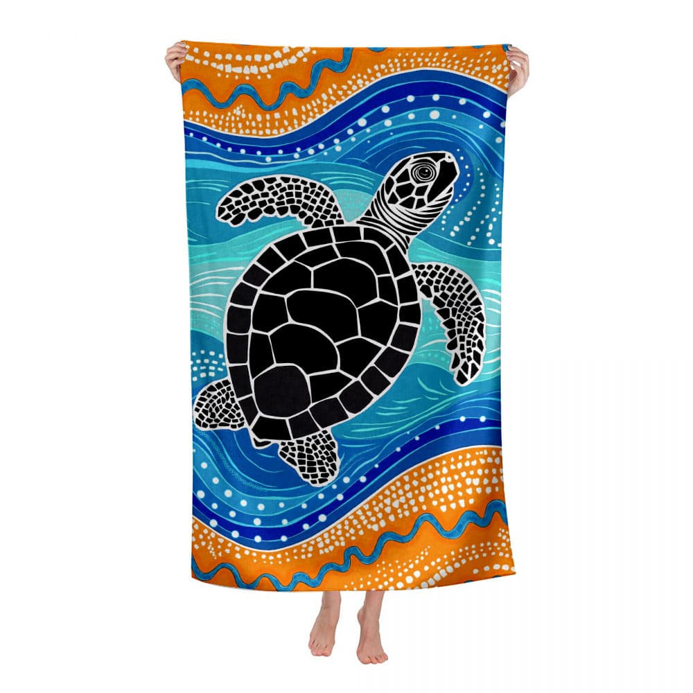 Cross-border exclusive supply of double-sided fleece shawls, microfiber beach towels, digitally printed rectangular scarves, custom-made from customer-provided designs.