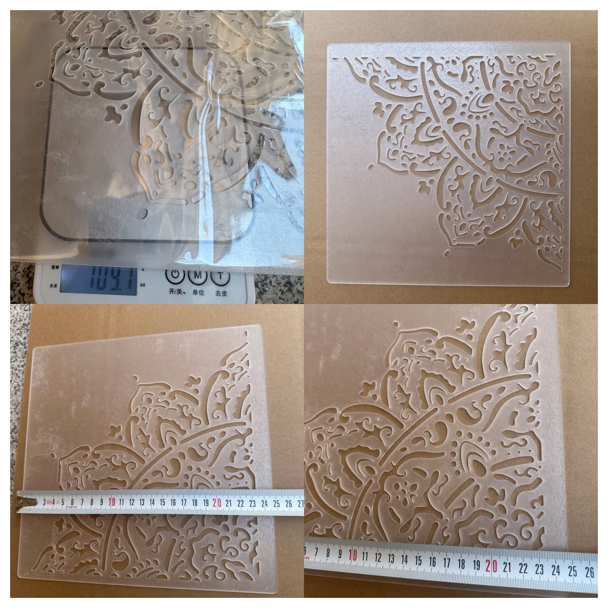 Cross-Border New Product Temu Mandala Wallpaper Floor Furniture Wall Painting Template DIY Graffiti Rubbing Painting Template