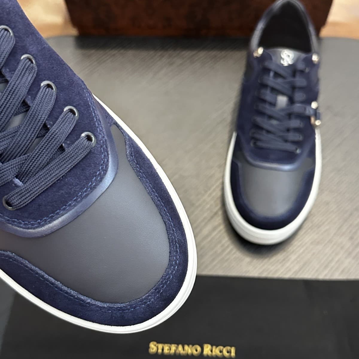 European Station 2025 Men's Shoes Fashion Fashion Brand Board Shoes Genuine Leather Cowhide Casual Comfortable Sneakers Can Be Labeled Custom SD