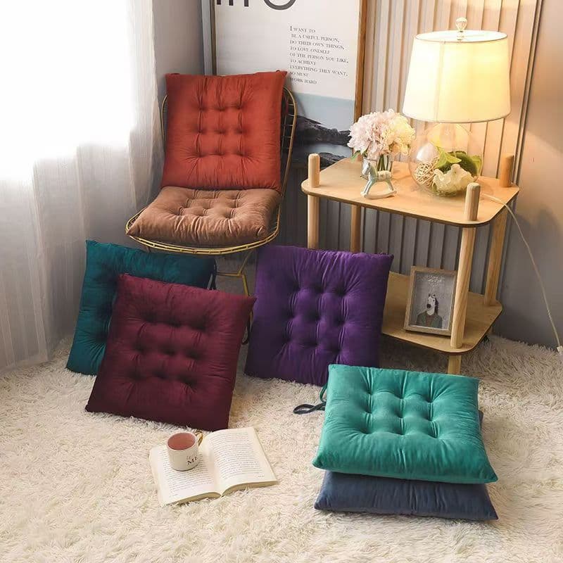 Winter Plush Seat Cushion for Car and Office, Thickened Fleece Seat Pad with Extra Padding