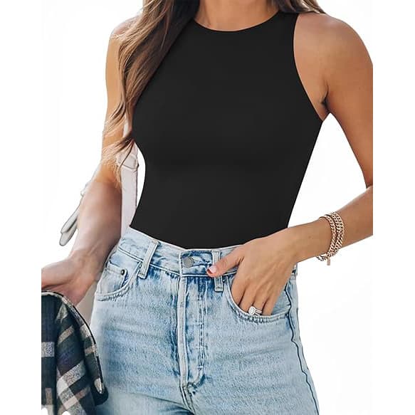 Plus-size European and American style women's triangle bodysuit tight jumpsuit milk silk bodysuit top pure and sexy hot girl
