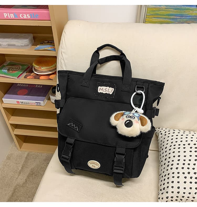 New schoolbag female small fresh junior high school students high color value Korean ins contrast cute primary school students class make-up bag