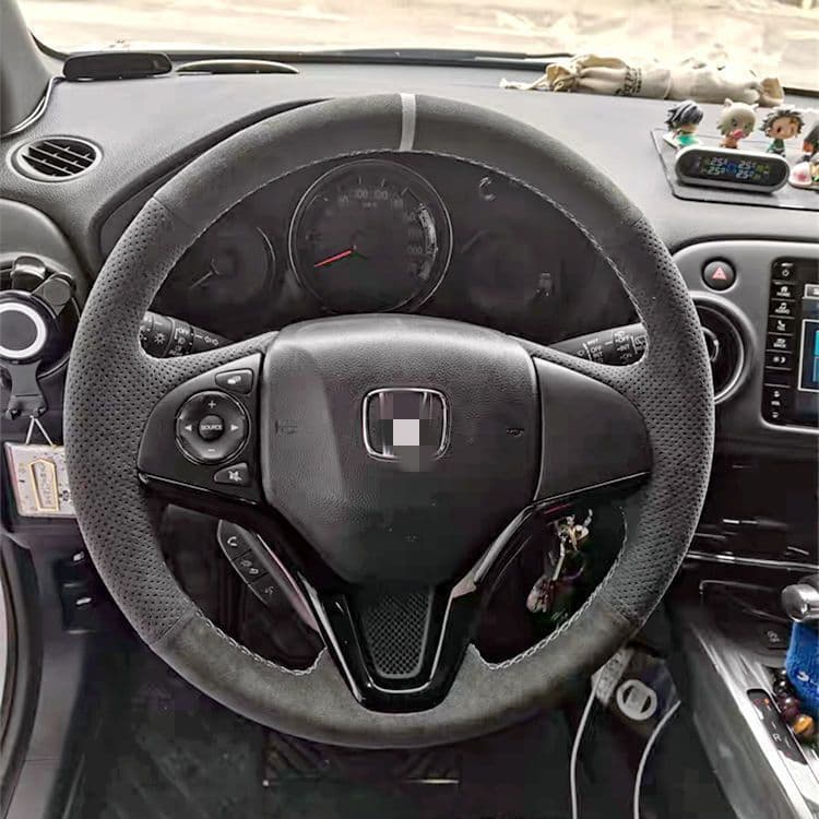 Accord, Civic, Fit, XRV, Avancier, CRV, Elysion, INSPIRE suede hand-stitched steering wheel cover, Inspire