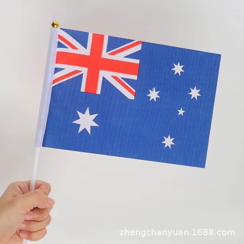 Cross-border 2026 USA-Canada-Mexico World Cup Hand Waving Flag 14*21 Small National Flag No.7 No.8 48 Teams 14*21