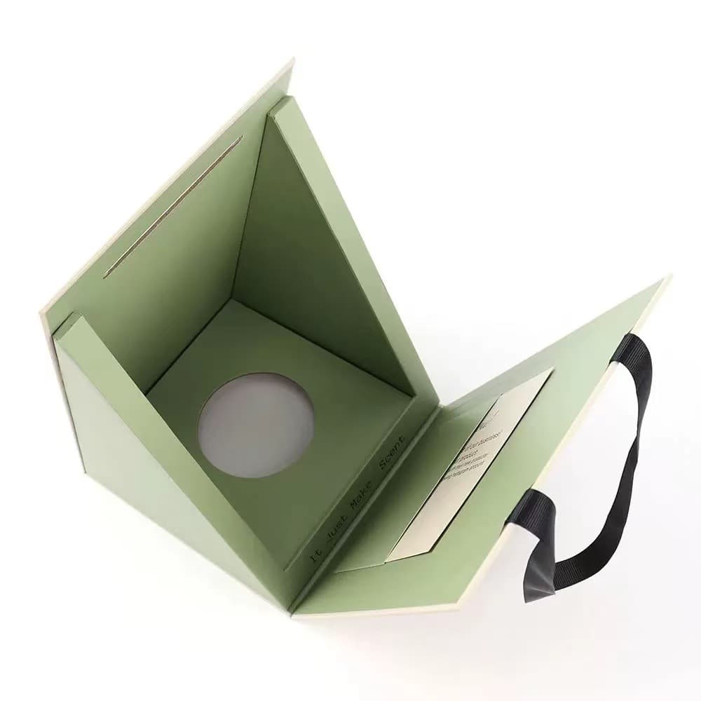 Book-Shaped Gift Box with Lid, Empty Box, Cosmetic Gift Box, Custom Double-Door Packaging, Triangular Box, Creative Chinese Style
