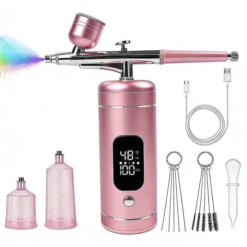 Beauty Oxygen Infusion Sprayer for Nail Polish Gradient Airbrush, Cake Coloring Airbrush, Fondant Spray Coloring, Figure Spray Pen, Hydrating Mist