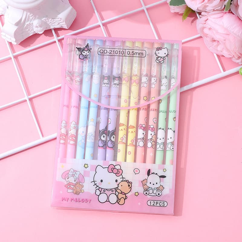 YQiDuo Cute Family Erasable Gel Pens Ins Style Water Pen High Appearance Gift Stationery 0.5mm
