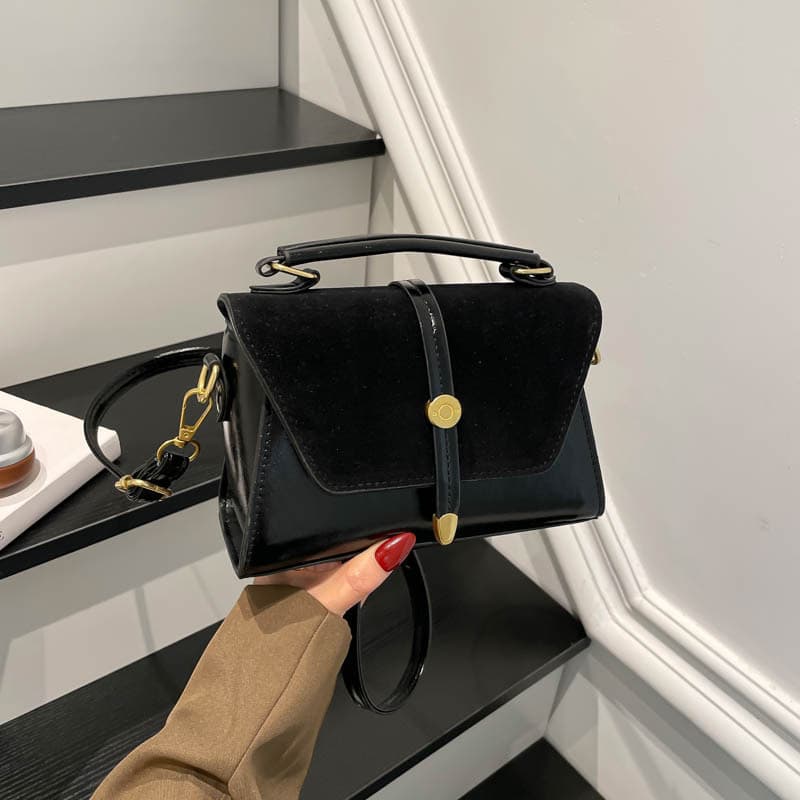 Women's Cross-Border Hot Suede Matte Handheld Bag High-End Versatile Large Capacity Trendy Shoulder Crossbody Bag