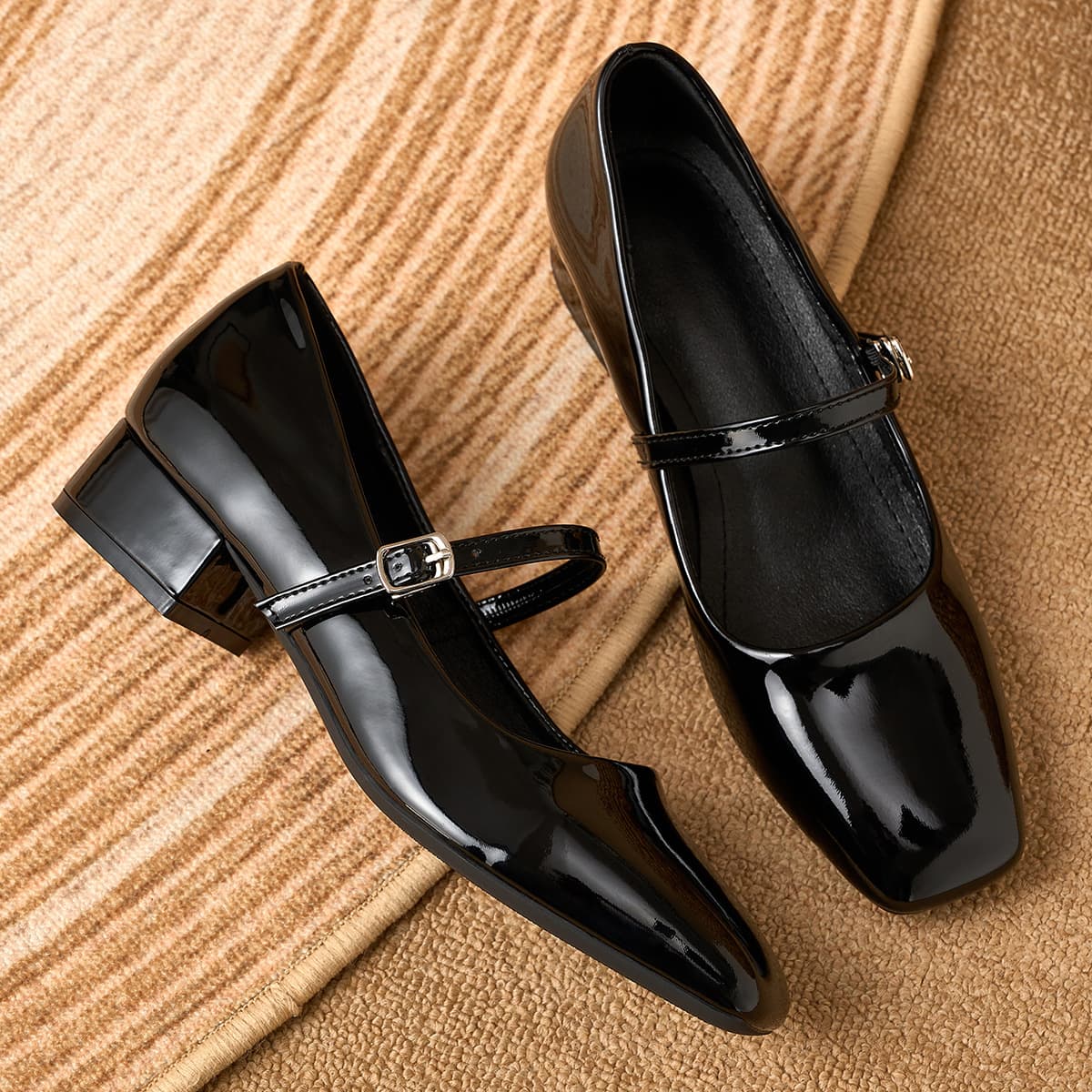 In Stock Cross-Border Export AliExpress Amazon 3cm Versatile Evening Gentle Style Chunky Heel New Women's Shoes