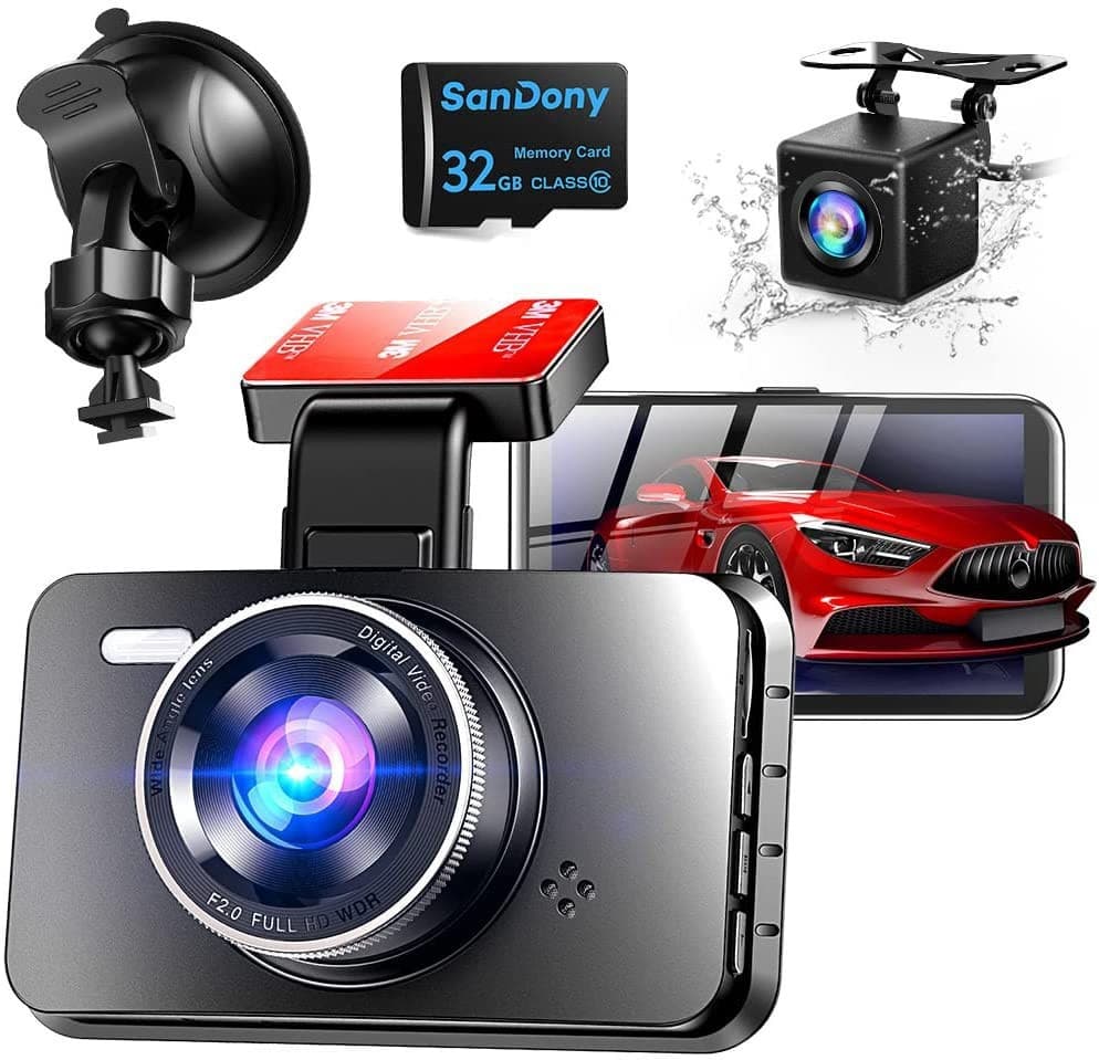 Hot-selling factory direct sales 3-inch high-definition dual-lens 1080P car dashcam