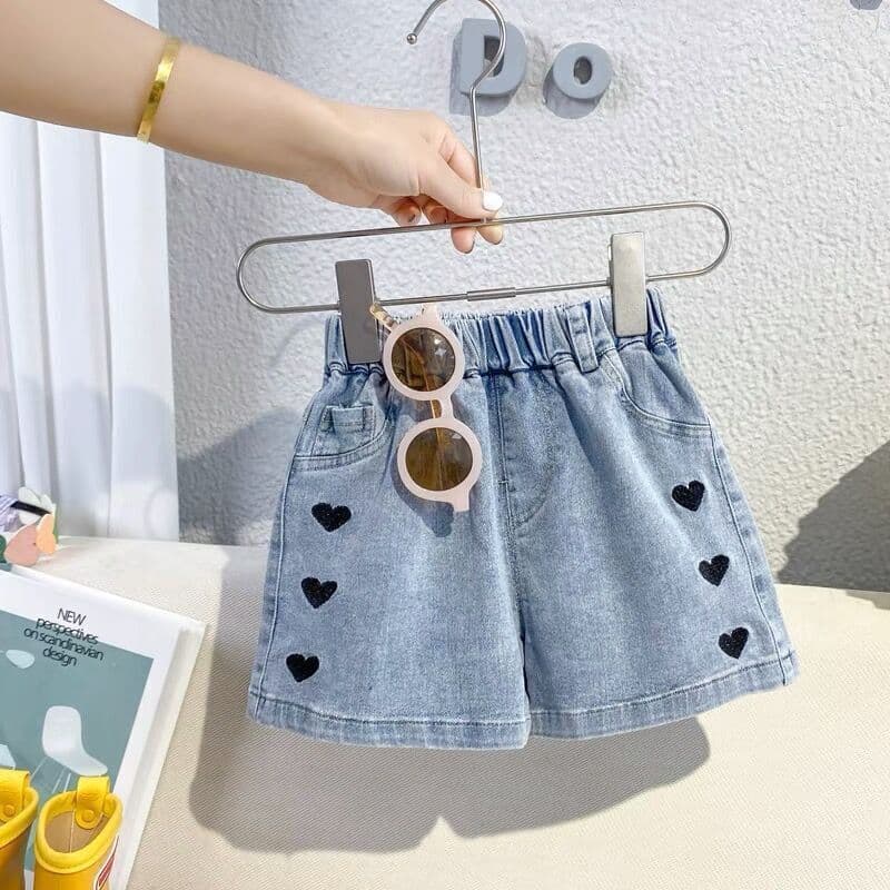 Girls Summer Denim Shorts Children Loose Thin Baby Outwear Fashion Casual Big Kids Shorts Trendy