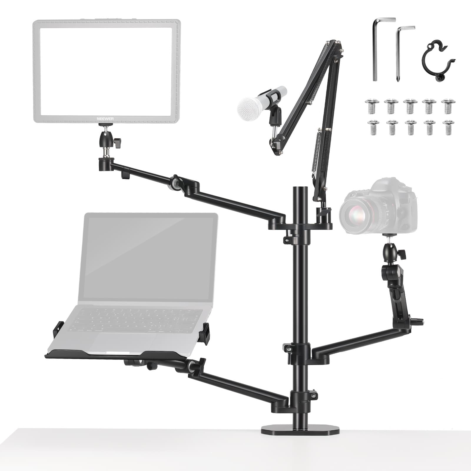 NEEWER TL283 Photography Light Stand Desktop Stand Equipment Tree Live Streaming Support Desktop Stand