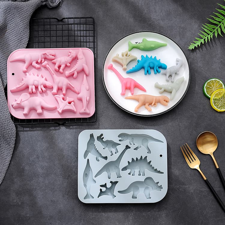 Spot 8 even ancient dinosaur fish pterodactyl and other animal cake mold rice cake chocolate ice silicone mold